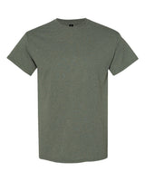 Pretreated Gildan 5000 Heavy Cotton T-Shirt - Heather Military Green