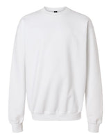 Pretreated Gildan SF000B Youth Softstyle Midweight Crewneck Sweatshirt - White