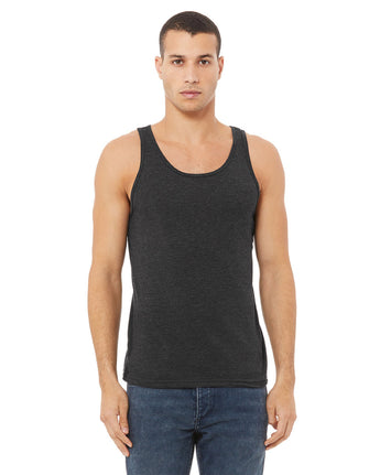 Pretreated BELLA+CANVAS 3480CVC Unisex CVC Jersey Tank - Dark Grey Heather