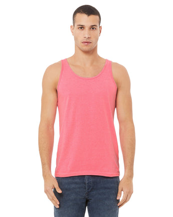 Pretreated BELLA+CANVAS 3480CVC Unisex CVC Jersey Tank - Neon Pink