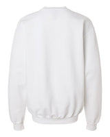 Pretreated Gildan SF000B Youth Softstyle Midweight Crewneck Sweatshirt - White - Back