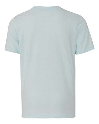 Pretreated Next Level 3312 Youth CVC Tee - Ice Blue - Back