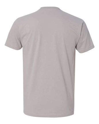 Pretreated Next Level 6410 Unisex Sueded Tee - Light Grey - Back