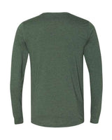 Pretreated BELLA+CANVAS 3501CVC Heather CVC Long Sleeve Tee - Heather Forest - Back
