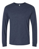 Pretreated BELLA+CANVAS 3501CVC Heather CVC Long Sleeve Tee - Heather Midnight Navy