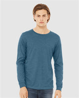 Pretreated BELLA+CANVAS 3501CVC Heather CVC Long Sleeve Tee - Lifestyle