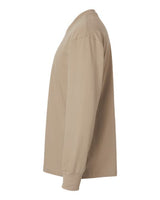 Pretreated Next Level 7211 Unisex Heavyweight Long Sleeve Tee - Tan - Side