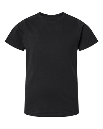 Pretreated LAT 6101 Youth Fine Jersey Tee - Black