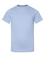 Pretreated LAT 6101 Youth Fine Jersey Tee - Light Blue
