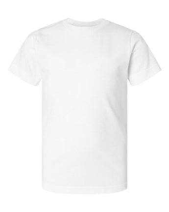 Pretreated LAT 6101 Youth Fine Jersey Tee - White