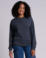 Pretreated JERZEES 363L Classics Unisex Long Sleeve T-Shirt - Black Heather