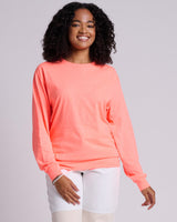 Pretreated JERZEES 363L Classics Unisex Long Sleeve T-Shirt - Retro Heather Coral