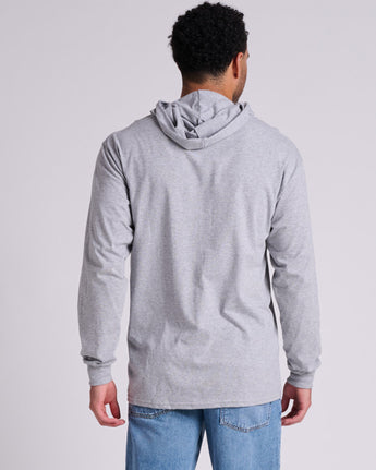 Pretreated JERZEES 363LH Classics Unisex Jersey Hood - Athletic Heather - Back