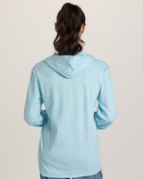 Pretreated JERZEES 363LH Classics Unisex Jersey Hood - Breezy Blue - Back