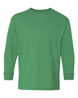Pretreated Gildan 5400B Youth Heavy Cotton Long Sleeve T-Shirt - Irish Green
