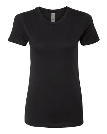 Pretreated Next Level 3900 Women’s Cotton Tee - Black