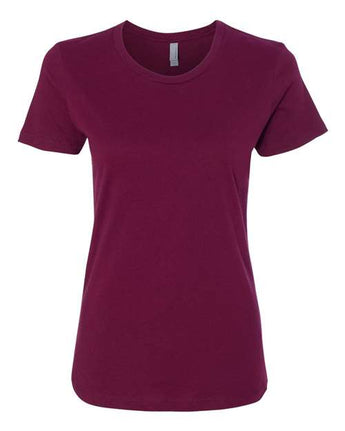 Pretreated Next Level 3900 Women’s Cotton Tee - Maroon
