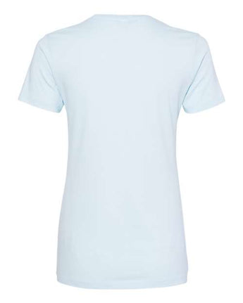 Pretreated Next Level 3900 Women’s Cotton Tee - Light Blue - Back