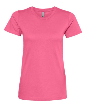 Pretreated Next Level 3900 Women’s Cotton Tee - Hot Pink