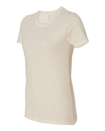 Pretreated Next Level 3900 Women’s Cotton Tee - Natural - Side