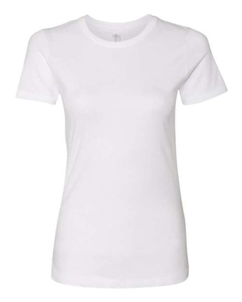 Pretreated Next Level 3900 Women’s Cotton Tee - White
