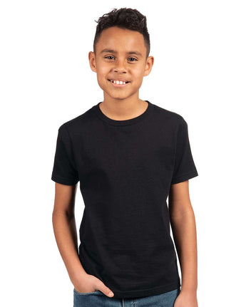 Pretreated Next Level 3310 Youth Cotton T-Shirt - Black