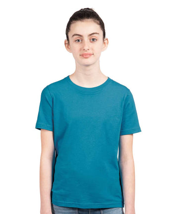 Pretreated Next Level 3310 Youth Cotton T-Shirt - Turquoise
