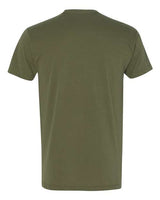 Pretreated Next Level 6410 Unisex Sueded Tee - Military Green - Back