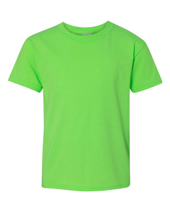 Pretreated Gildan 5000B Youth Heavy Cotton T-Shirt - Neon Green