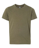 Pretreated Next Level 3312 Youth CVC Tee - Military Green