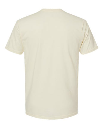 Pretreated Next Level 6410 Unisex Sueded Tee - Natural - Back