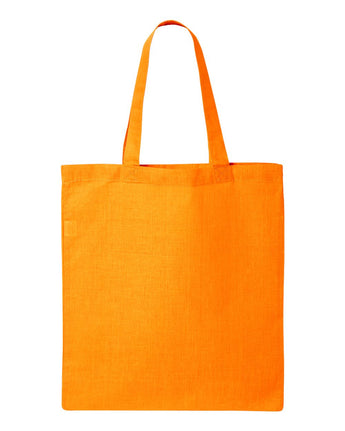 Pretreated Q-Tees QTB Economical Tote - Gold