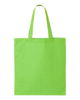 Pretreated Q-Tees QTB Economical Tote - Lime
