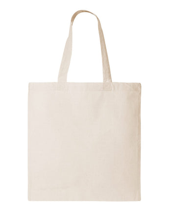 Pretreated Q-Tees QTB Economical Tote - Natural