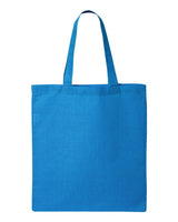 Pretreated Q-Tees QTB Economical Tote - Sapphire