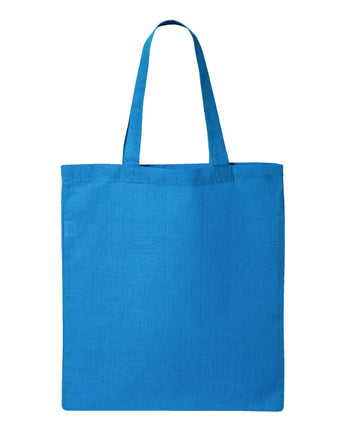 Pretreated Q-Tees QTB Economical Tote - Sapphire