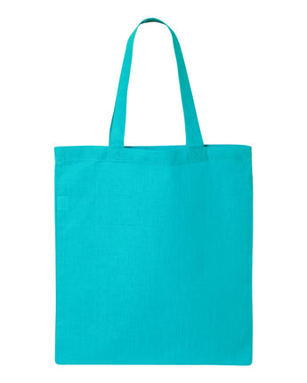 Pretreated Q-Tees QTB Economical Tote - Turqoise