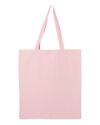 Pretreated Q-Tees Q800 Promotional Tote - Light Pink
