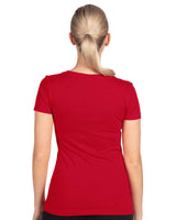 Pretreated Next Level 1540 Women's Ideal V-Neck T-Shirt - Red - Back