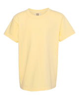 Pretreated Comfort Colors 9018 Youth Garment-Dyed Heavyweight T-Shirt - Butter