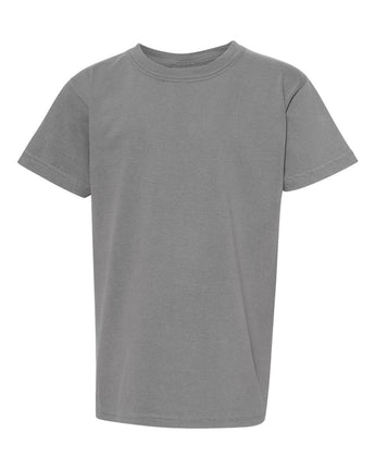 Pretreated Comfort Colors 9018 Youth Garment-Dyed Heavyweight T-Shirt - Grey