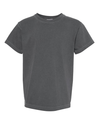 Pretreated Comfort Colors 9018 Youth Garment-Dyed Heavyweight T-Shirt - Pepper