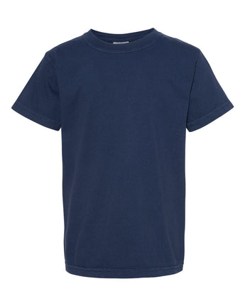 Pretreated Comfort Colors 9018 Youth Garment-Dyed Heavyweight T-Shirt - True Navy