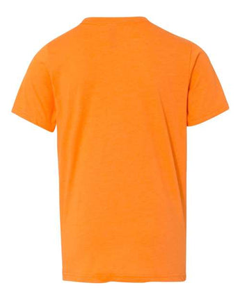 Pretreated Next Level 3312 Youth CVC Tee - Orange - Back