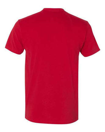 Pretreated Next Level 6410 Unisex Sueded Tee - Red - Back