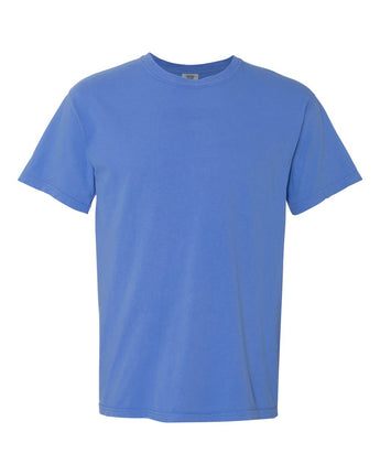 Pretreated Comfort Colors 1717 Garment-Dyed Heavyweight T-Shirt - Mystic Blue