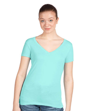 Pretreated Next Level 1540 Women's Ideal V-Neck T-Shirt - Cancun