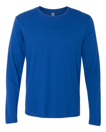Pretreated Next Level 3601 Unisex Cotton Long Sleeve T-Shirt - Royal