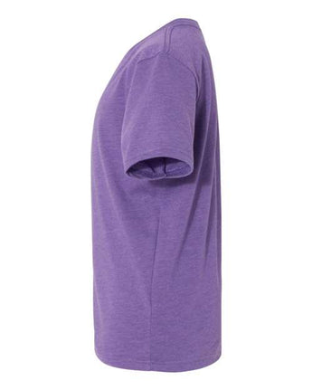 Pretreated Next Level 3312 Youth CVC Tee - Purple Rush - Side