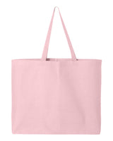 Pretreated Q-Tees Q600 25L Jumbo Tote - Light Pink